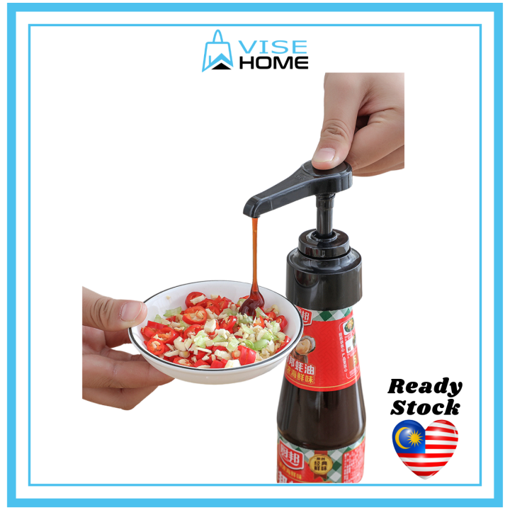 Premium Bottle Sauce Pump Universal Dispenser 𝗣𝗔𝗠 𝗦𝗢𝗦 Kepala Botol Pump