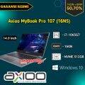 LAPTOP AXIOO MYBOOK PRO 107 16N5 I7 16GB NVME 512GB 14 TKDN RESMI