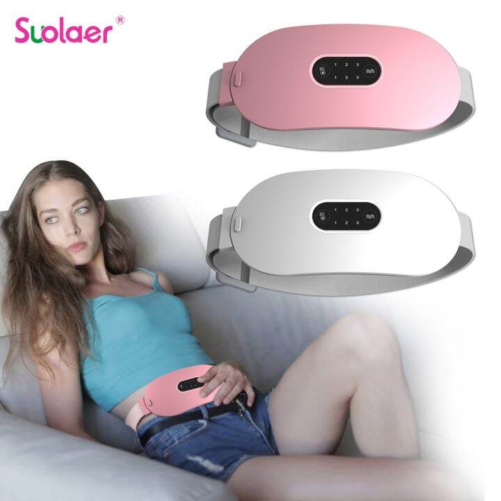 Suolaer Smart Warm Palace Belt Menstrual Heating Pad Relief Waist Pain