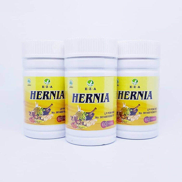 Kapsul Obat Herbal Hernia Eza Original Isi Kpsl Ampuh Buat Turun