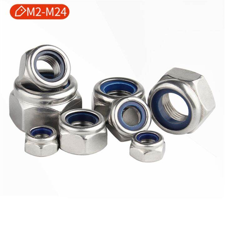 M M M M M M M Stainless Steel Hex Nylon Insert Lock Nut