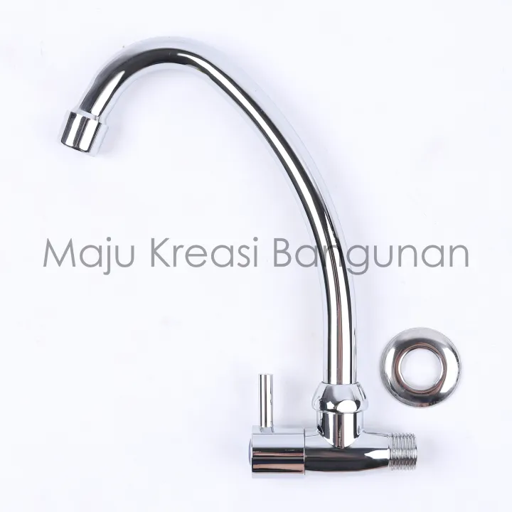 Kran Angsa Onda V S Keran Cuci Piring Dapur Kitchen Sink Tembok