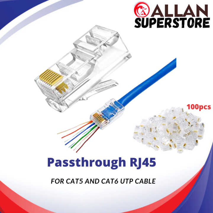 Allan Superstore Rj Passthrough Pcs Cat Cat E Cable Cat E Lan