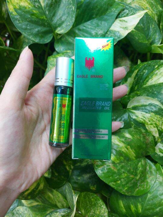 Combo 3 chai Dầu gió xanh con Ó Eagle Brand Medicated Oil dạng lăn hàng