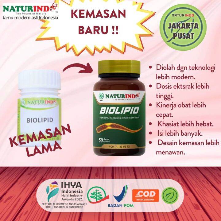 Naturindo Biolipid Obat Herbal Asam Urat Penurun Darah Tinggi Ampuh