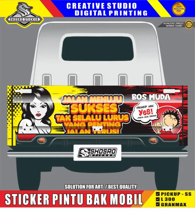 Cod Sticker All Universal Decal Mobil Fultura Mobil Carry L