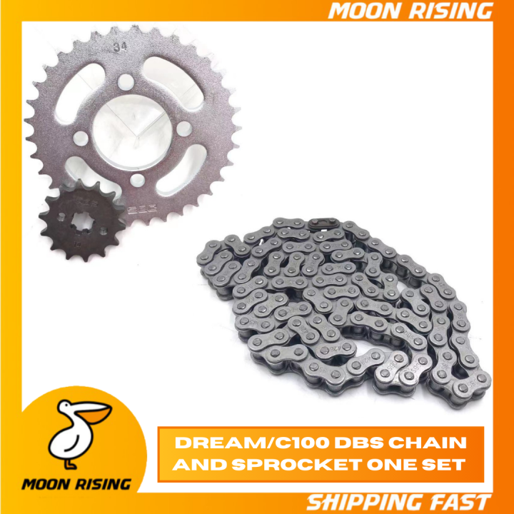 Dream C Dbs Chain And Sprocket One Set For Dream C Motorcycle