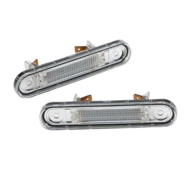 Pair Led License Plate Light For Mercedes Benz W W W Car