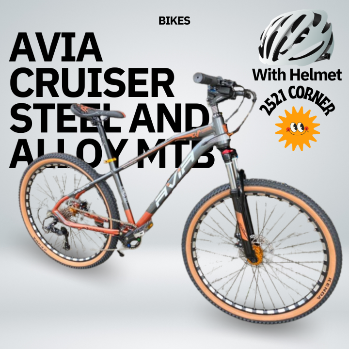 AVIA CRUISER ALLOY BIKES AND STEEL BIKES MECHANICAL AND HYDRAULIC