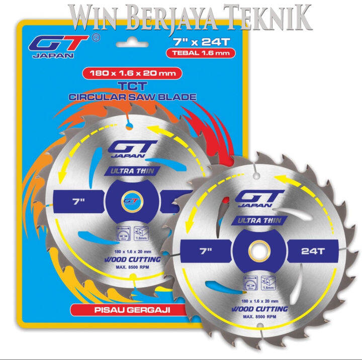 Gt Japan Circular Saw Blade X T Ultra Thin Mata Pisau Potong Kayu