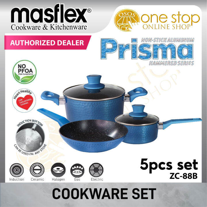 Masflex Layer Piece Non Stick Induction Cookware Set Heavy Gauge