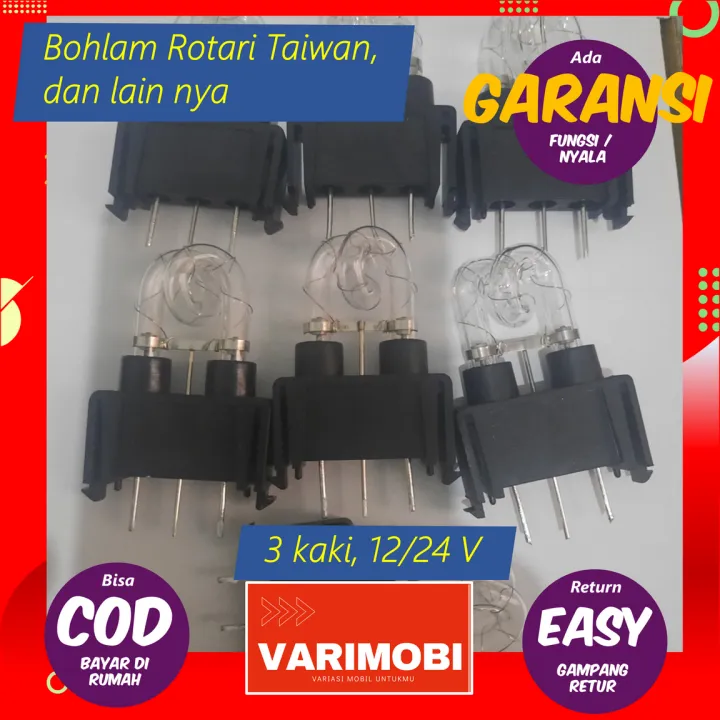 Bohlam Lampu Variasi Rotary Escort Blitz Kedip Kilat Pesawat Mobil Truk