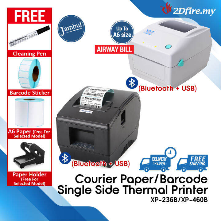 Usb A Courier Paper Barcode One Side Thermal Printer Awb Waybill