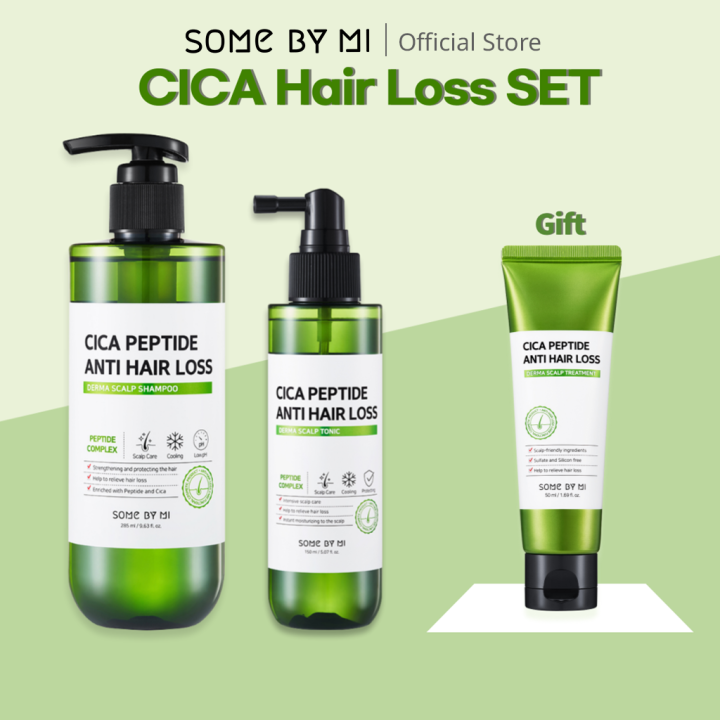 Somebymi Cica Peptide Anti Hair Loss Derma Scalp Care Set Lazada