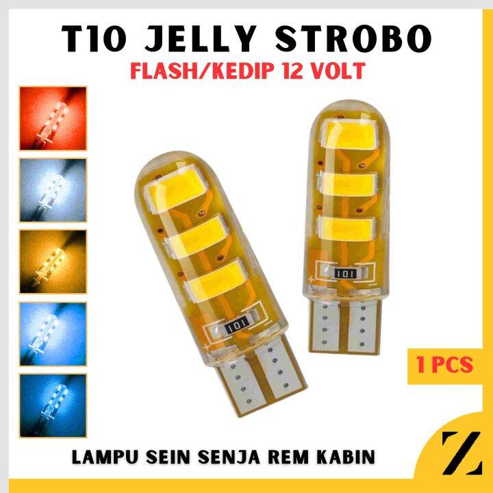 Lampu Led T Gel Jelly Sein Senja Mundur Lampu Plat Tahan Panas Bohlam