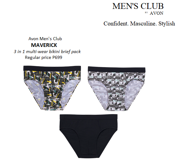 Avon Men S Club MAVERICK 3 In 1 Multi Wear Bikini Brief Pack Lazada PH