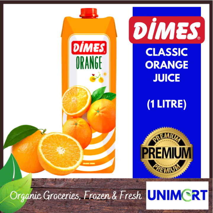 DIMES CLASSIC Orange Juice 1Litre Premium Jus Buah Oren Sebenar HALAL