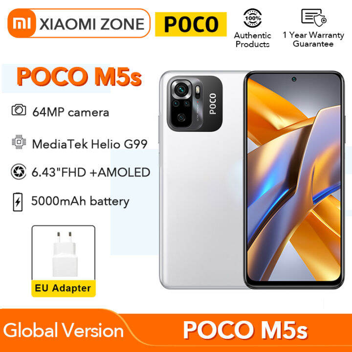 POCO M5s Global Version Smartphone 64GB 128GB NFC MTK G95 Octa Core