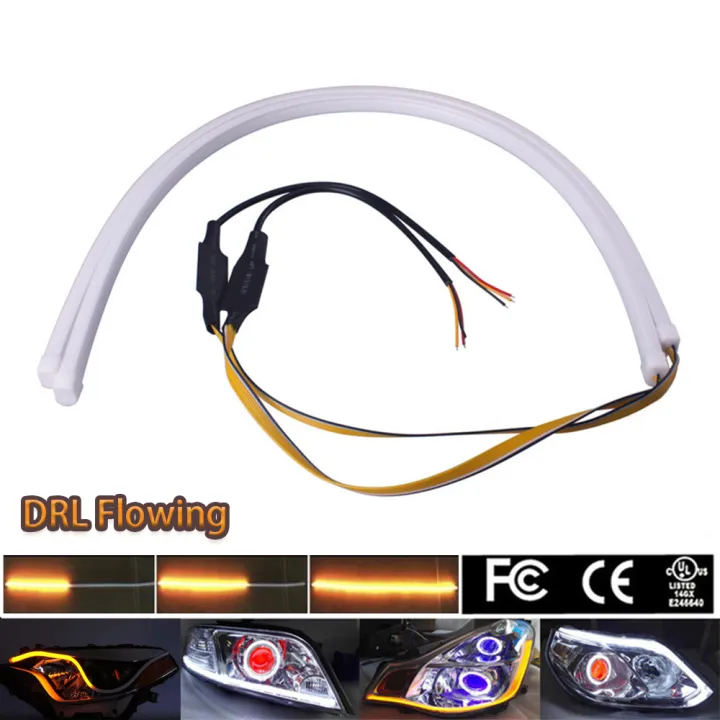 Occkic 60CM Car Flexible Switchback Flowing LED Knight Rider Strip