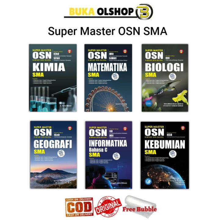 Super Master Osn Biologi Informatika Kimia Geografi Matematika Kebumian