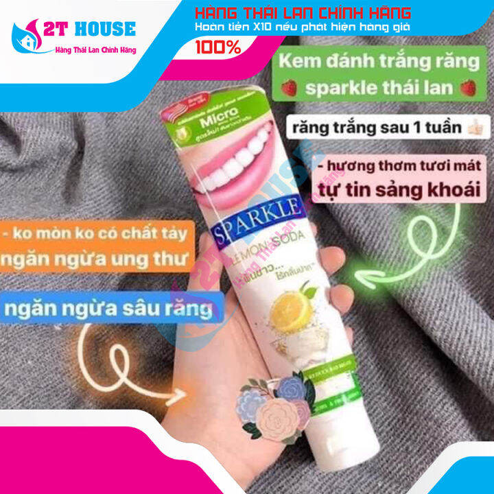 Kem Nh Tr Ng R Ng Sparkle Th I Lan H Ng Soda Chanh G Lazada Vn