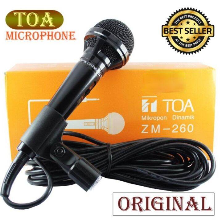 TOA ZM 260 MICROPHONE 100 ORIGINAL MIK MIC MIKROFON ZM260 ASLI