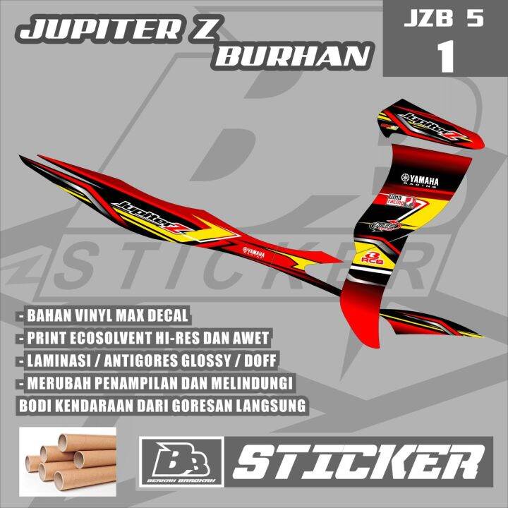 STICKER PREMIUM Striping Jupiter Z Burhan BISA HOLOGRAM Sticker