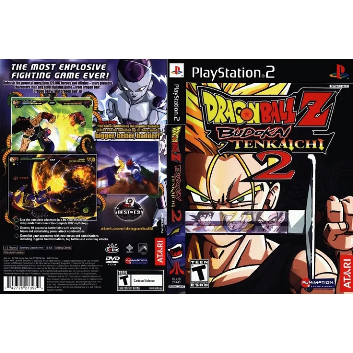 แผนเกมส PS2 DragonBall Z Budokai Tenkaichi 2 แผนไรท สกรนแผน