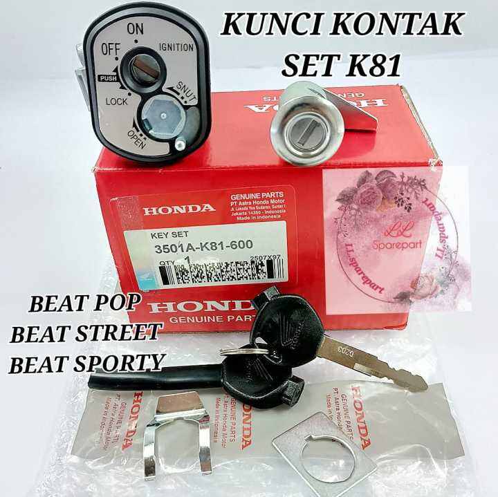 KUNCI KONTAK SET HONDA K81 ASLI ORIGINAL BEAT SPORTY BEAT STREET BEAT