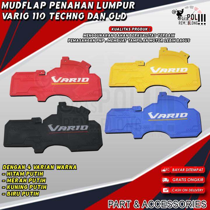 Mudlap Vario Tecno Old Carbu Karet Penahan Lumpur Vartech Lazada