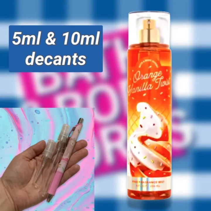 Orange Vanilla Twist Bath And Body Works BBW Fine Fragrance Mist 5ml