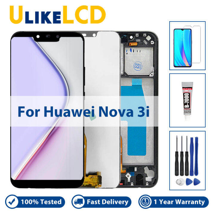 6 3 For Huawei Nova 3i LCD INE LX1 Display INE LX2 Touch Screen