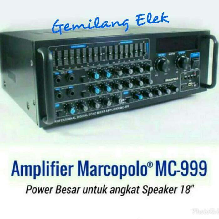 Tersedia Cod Power Amplifier Karaoke Marcopolo Mc Lazada