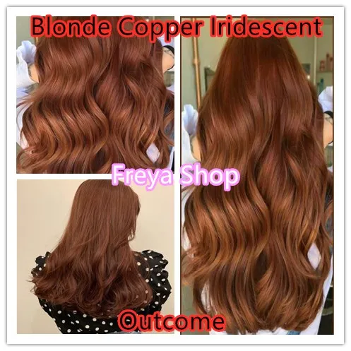 Blonde Copper Iridescent Permanent Hair Color Set Bhappy Hair