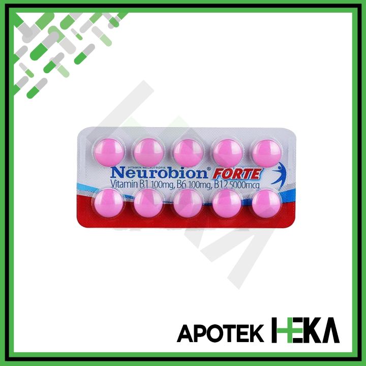 Neurobion Forte CT Strip Isi 10 Tablet Suplemen Sistem Syaraf