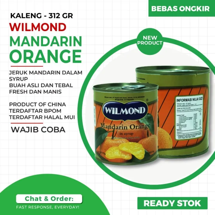 Wilmond Mandarin Orange In Syrup Gr Jeruk Mandarin Kaleng Lazada