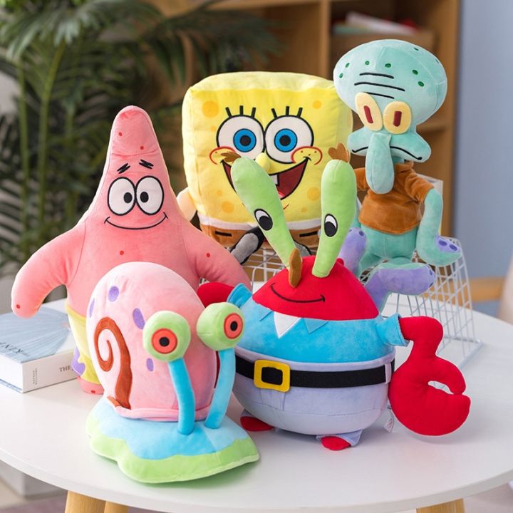 LZ Bob Esponja Calça Quadrada Estrela Boneca Crab Boss Polvo Irmão