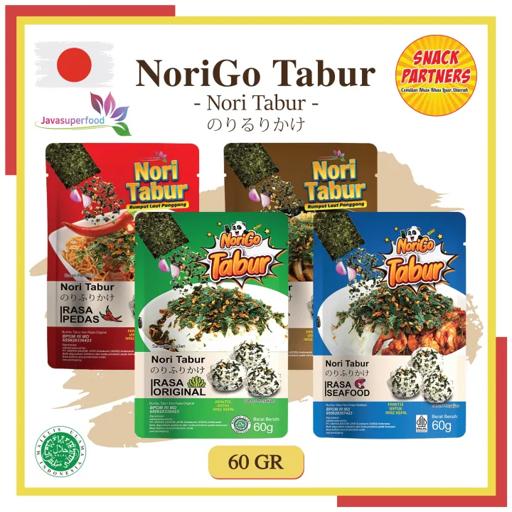 Norigo Nori Tabur Gr Rumput Laut Panggang Seaweed Powder