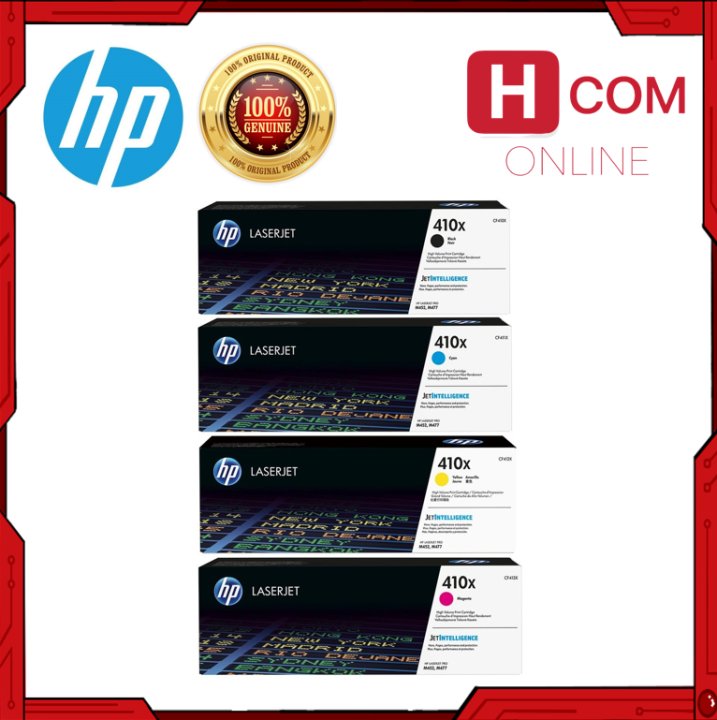 Hp X Black Cyan Magenta Yellow Laserjet Toner Cartridge