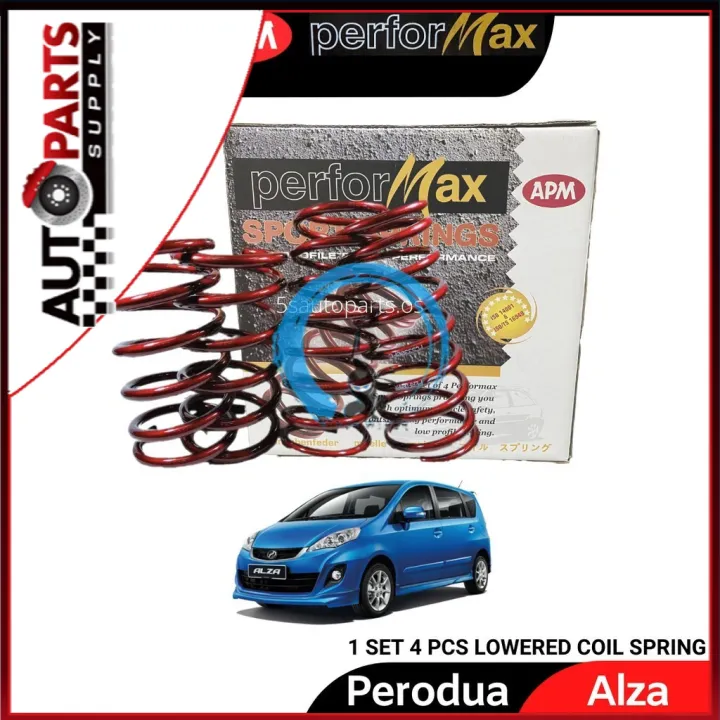 APM Performax Perodua Alza Lowered Sport Spring 4 PCS Lazada