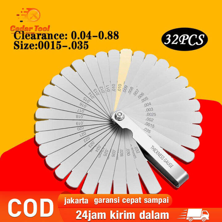 Blades High Precision Feeler Gauge Kit Pengukur Ketebalan Lazada