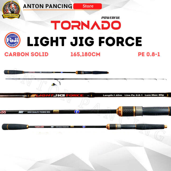 Joran Pancing Tornado Light Jig Force 165 180 PE 0 8 1 Fuji Carbon