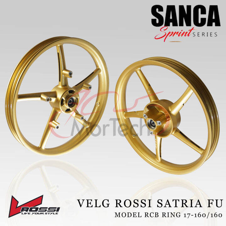 Velg Rossi Sanca Satria Fu Fufi Model Rcb Palang Ring Gold