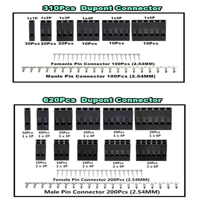 Dupont Connector Mm Dupont Cable Jumper Wire Pin Header Housing Kit