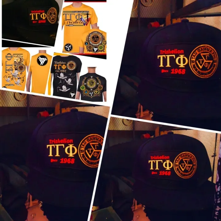 Tau Gamma Phi Triskelion Cap Frat Shirt Set Lazada Ph