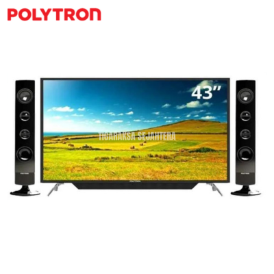 TV POLYTRON PLD 43T150 FULL HD CINEMAX SPEAKER TOWER TV LED 43 INCH