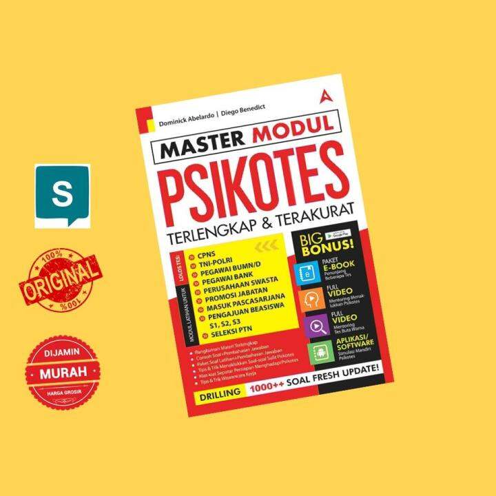 Buku Master Modul Psikotes Terlengkap Terakurat Lazada Indonesia