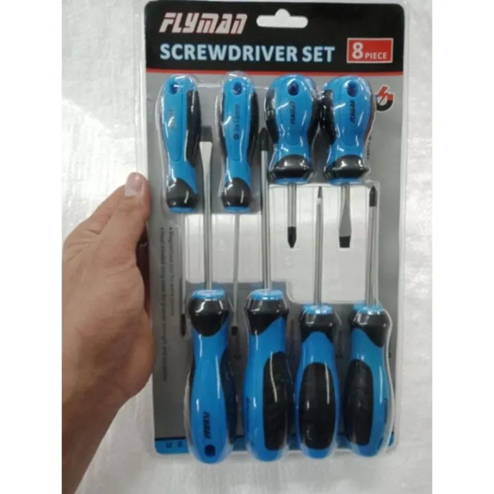 FLYMAN Screwdriver Set Flat And Philips 8pcs Lazada PH