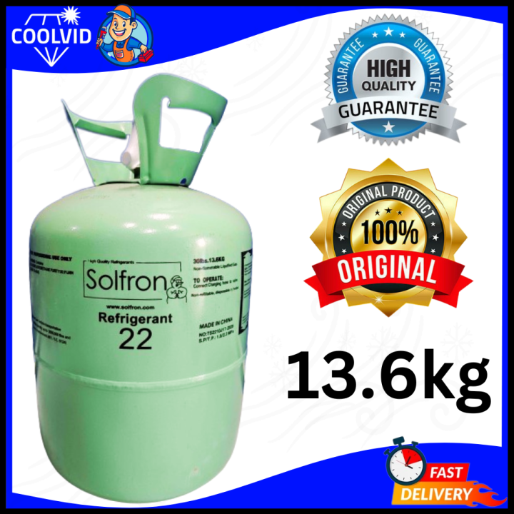 Refrigerant SOLFRON R22 Refrigerant 22 Original Freon Tank 13 6kg