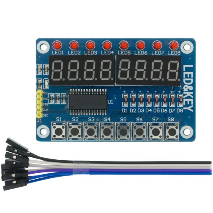 Tm Module Key Display For Avr Arduino New Bit Digital Led Tube